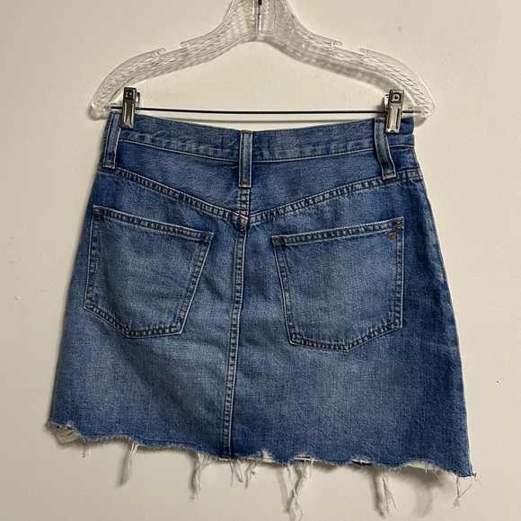 Maxwell Rigid Denim A Line Jean Skirt - Picture 2 of 4